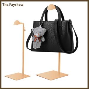 [The Fayshow] Adjustable Polished / Hanging Bag Handbag Shelf Display Stand Purses Handbag Holder Rack Organizer Stand Storage