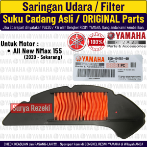 Filter Saringan Udara Nmax 155 New 2020 2021 2022 2023 Original 100% YGP Yamaha Genuine Parts