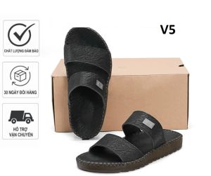 Dép doctor sandal da nam cao cấp đế khâu chỉ xung quanh toàn bộ chắc chắn V9