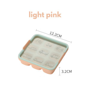 🇸🇬SG Ready Stock🇸🇬 Baby Food Silicone Mold Tray with Lid – BPA-Free Freezer & Steam Safe Easy Release Puree Cube Tray