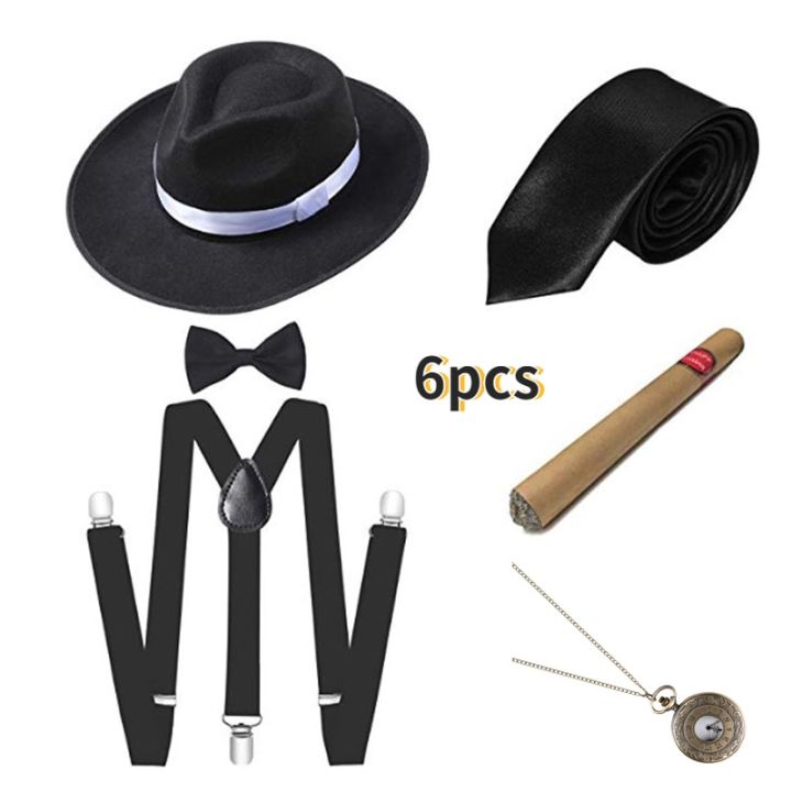 Ready Stock1920S Mens Great Gatsby Accessories Set Roaring 20s 30s