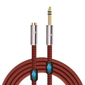 GOLLEY LION 1/4นิ้ว6.35มม. TRS ถึง3.5มม. สำหรับเครื่องขยายเสียงกีตาร์เปียโน