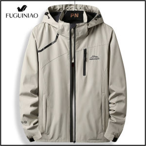 Áo Khoác Nhẹ Fuiguiniao Cho Nam Áo Choàng Áo Choàng Có Mũ Xu Hướng Màu Trơn Phong Cách Thường Ngày Mùa Thu