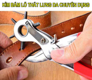Kìm Bấm Lỗ Đồ bấm vải da dây nịt bóp túi xách trợ lực Dụng cụ đục lỗ