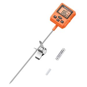 ThermoPro TP-511 Digital Candy & Frying Thermometer with Pot Clip Food Meat Thermometer (8 Long Probe)