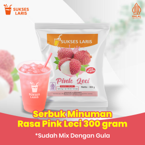 BUBUK MINUMAN RASA LECI 300 GRAM SUKSES LARIS | SERBUK BUAH LECI | BUBUK MINUMAN RASA KEKINIAN
