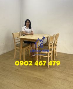 BỘ BÀN ĂN 4 GHẾ MÀU VÀNG TỰ NHIÊN SANG TRỌNG CĂN BẾP