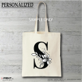 iPRINTph Tote Bag Personalized (with or without zipper canvas 13x15). 