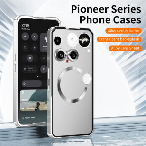 Case For Nothing Phone 3 Phone3  For  Aluminium Alloy Metal Frame Back Cover Matte Transparent Shell Bumper