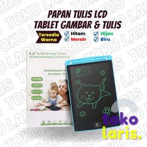 TABLET LCD DRAWING WRITING COLOR PAPAN TULIS ANAK ANAK DEWASA CANGGIH UNTUK MENGGAMBAR GAMBAR MENULIS TULIS UKURAN 85" 8.5" INCH