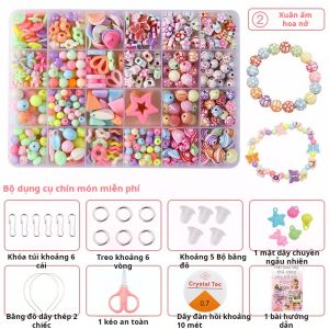 Hộp Hạt Thủ Công Đa Năng Bộ Làm Vòng Tay DIY Đồ Chơi Sáng Tạo Cho Bé Vui Chơi Tạo Hình