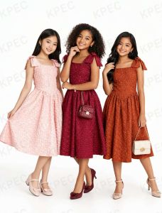 BB BKK Casual  Elegant Girl  Two Ribbons Shoulder  Girl Dress  - classy and elegant - timeless classic  - timeless piece - casual office or party - classic piece - super kapal ng tela - hindi kayo magsisi - our aim is to produce quality clothes - premiu