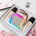 Loa hát karaoke bluetooth mini k12 tặng kèm 2 mic hát, có thể thay đổi giọng dễ dàng sử dụng nhiều màu lựa chọn. 