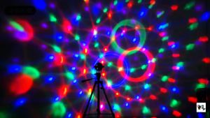 New RGB LED Crystal Magic Ball Karaoke Stage Lighting Effect Lamp Bulb Party Disco Club DJ Light for Xmas Party Wedding Show (EU Plug)