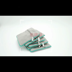 Phong cách zippered Túi mạnh mẽ Farbic Vật liệu Đồ trang trí nội thất cho nhẫn và vật kỷ niệm bảo vệ tổ chức