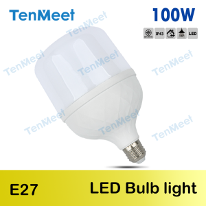 Rickyled  แบรนด์ TenMeet แท้ หลอดไฟ LED 220V  HighBulb light หลอดไฟ LED ขั้ว E27 หลอดไฟ E27 5W 10W 20W 30W 40W 50W 60W 80W 100W 120W  ไม่ทำลายสายตา