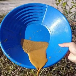 14.96inch Gold Panning Basin Manual Gold Panning Tray Plastic Pan Prospecting River Tool Periuk Emas