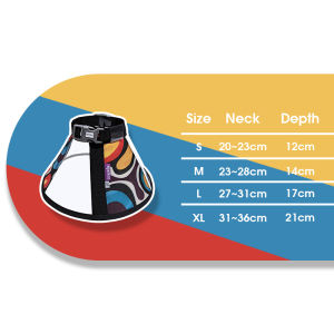 HamshMoc Pet E Collar Transparent Adjustable Foldable Soft Cone For Wound Protection