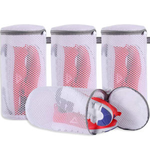 KEBETEME 4pcs Honeycomb Net Shoe Bag Washing Machine Shoe Bag Care Bag Machine Friendly Laundry Bag Dry Bag Travel Organization Net Bag