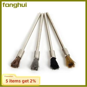 fanghui แปรงลวดปากกายาว100มม. แปรงทำความสะอาดแบบหมุนเครื่องมือกำจัดสีสนิม