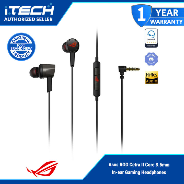 Cetra Ii Asus Earphones Original Asus ROG Cetra II Core In-ear