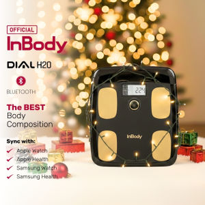 InBody Dial H20 Smart Bluetooth Scale – Official Distributor | Body Fat BMI Weight Muscle Mass Monitor | Home & Fitness Use | Midnight Black