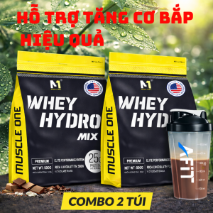 Combo 2 Túi WHEY HYDRO MIX 500g – Whey Thủy Phân 25g Protein – Whey Protein Tăng Cơ Phục Hồi Nhanh – MUSCLE ONE