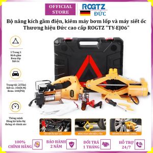 Bộ nâng kích gầm điện kiêm máy bơm lốp và máy siết ốc ô tô đa năng 3 trong 1 ROGTZ TY-EJ06 - Hàng chính hãng bảo hành 24 tháng