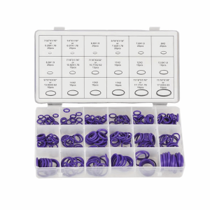 BLACKON 270Pcs 18 Sizes Rubber O-Ring Gasket Durable Heat-resistant O-Ring Seals Assortment Kit O-Ring Assortment Set Wear-Resistant Air Conditioning Compressor Seals Car Air Conditioning