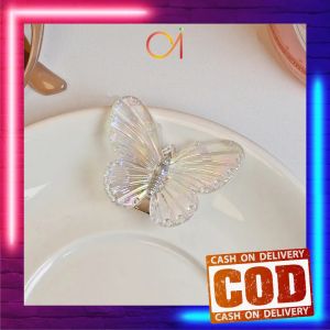 AI-C1136 Jepitan Hologram Butterfly Clip / Jepit Rambut Kupu Kupu Mini 3D Transparan Korean Style