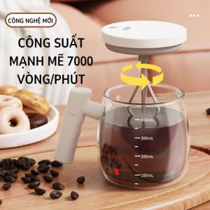 Cốc tự khuấy thông minh 400ml công suất 700v/phút  Cốc pha trà tiện lợi kèm dây sạc