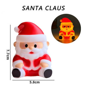 Halloween Christmas Night Lights Soft Silicone LED Lamp Kids Holiday Bedside Decor Gift