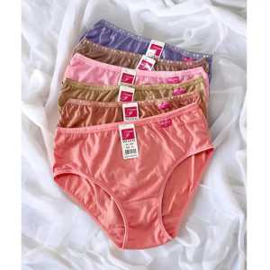 GROSIR 12PCS Celana Dalam Wanita Jumbo CD Cewek Dewasa Polos Lusinan