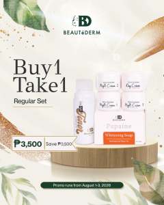 Buy 2 BEAUTeDERM Regular Set Promo for 3500php only!