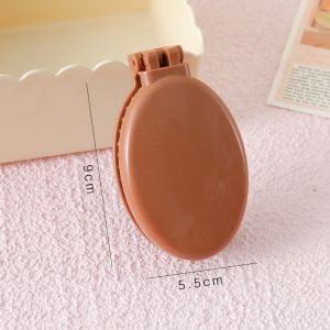 BETTERFORM với gương Lược gội đầu gấp gọn Mini Rỗng Lược túi khí Massage da đầu Lược chải tóc có thể gập lại Du lịch