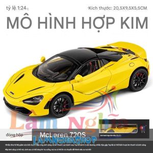 Mô hình siêu xe McLaren 720S tỉ lệ 1:24 cao cấp (Hợp kim đúc) - 4 màu tuỳ chọn
