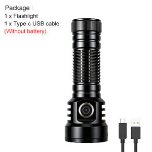 Đèn pin công suất cao Asafee X40 2800LM trang bị 8 bóng LED P35 tầm chiếu xa 300 mét hỗ trợ sạc qua cổng Type-C đi kèm pin 21700 dung lượng 5000mAh là thiết bị chiếu sáng cầm tay phù hợp cho các hoạt động cắm trại hoặc tình huống khẩn cấp.