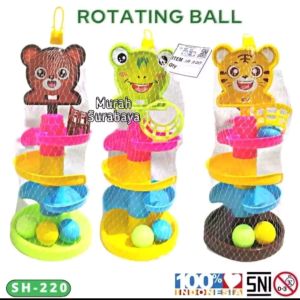 Permainan Seru Seluncuran Bola Rail SH 220 | Mainan Anak Bola Putar Rolling Ball Mainan Edukasi Anak Tanpa Baterai Cocok Untuk Balita | Mainan Anak Murah Dan Bagus Rolling Ball 3 Susun