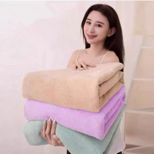 70X140 cm Ultrafine cellulose white adult bath towel hotel beauty shop foot bath shop large bath towel super absorbent soft large size bath towel household absorbent quick-drying non-hairing non-fading wrap towel