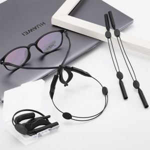 CHARMST Convenient Men Women Sports Silicone Anti Slip Cords Running Eyeglasses Straps Glasses Chain With Ear Hook Sunglasses String Ropes Sports Band Holder
