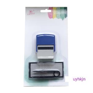 uyhkjn Rubber Stamp Kit DIY Custom Personalized Self Inking Business Address Name Number Letter Stamp Handicrafts Printing Rubber Stamp