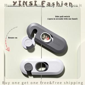 YINSI Home Refrigerator Lock Multi-Function Drawer Locks For Kids Security Protection Baby Anti-Pinch Hand Cabinet Door Buckle
