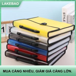 【LAKEBAO】 Công Suất Lớn Không Thấm Nước Tập Tin Thư Mục Trong Suốt Nút Bấm Nhựa Dữ Liệu Tài Liệu Túi Túi Lưu Trữ Văn Phòng Nguồn Cung Cấp
