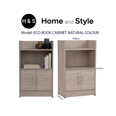 [BULKY](SG READY STOCK) Bookcase with Storage (Wooden Book Storage Cupboard Cabinet) Shelves & Racks by HOME AND STYLE