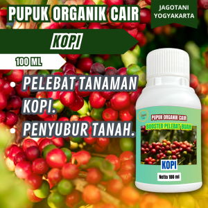 Pupuk Organik Cair Kopi 100 ML Booster Bagus Agar Berbuah Lebat Dan Banyak By Jagotani Yogyakarta