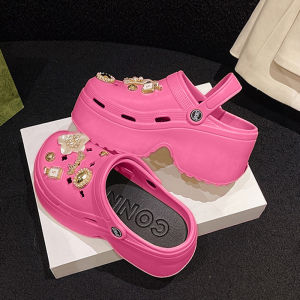 LEAShop สุดคุ้ม รองเท้าแตะแฟชั่นผู้หญิง ทรงหัวโตขายดี เสริมส้นให้สูงๆ วัสดุดีทนทานยางน้ำหนักเบา มีหลายสีให้เลือกราคาสุดคุ้มพร้อมคู่กับชุดตัวติดเลือกใส่ได้เลย 2 ข้างครบๆ