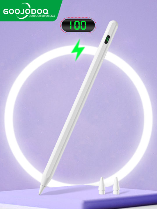 GOOJODOQ For Apple Pencil iPad Pen with Digital Power Display, Palm  Rejection Tilt Sensitive Stylus Pen for iPad 2018 2022 Lazada PH