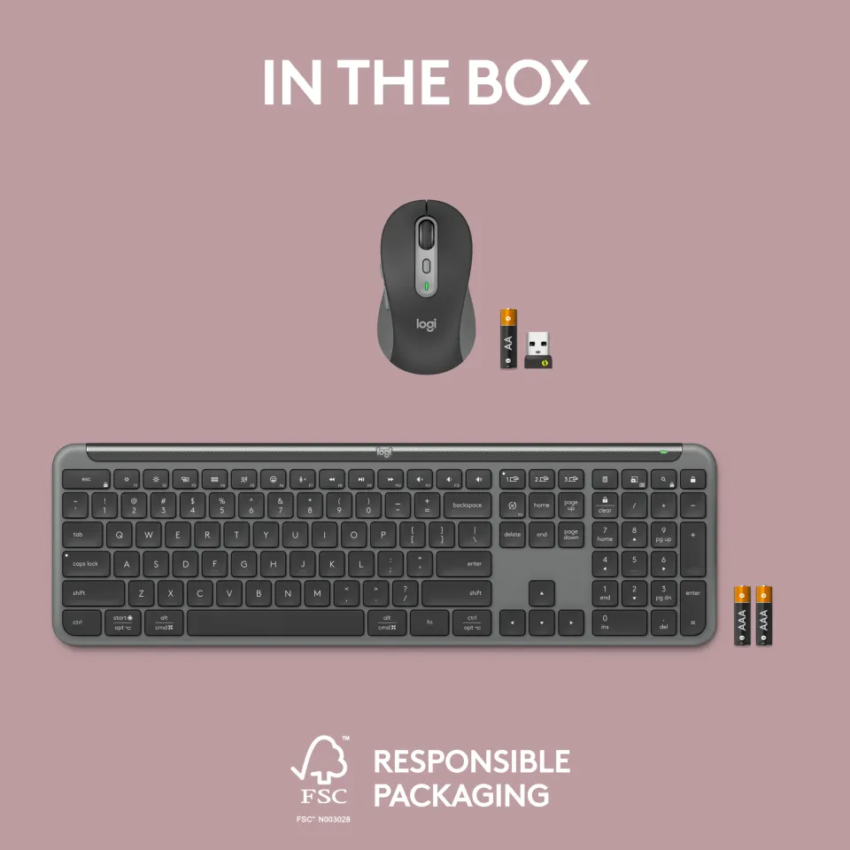 Logitech MK950 950 Signature Keyboard and Mouse Multi-device Combo