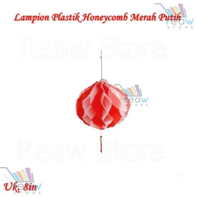 PROMO - Lampion Gantung Paperfan Honeycomb Merah Putih Hiasan Dekorasi Dirgahayu HUT RI 17 Agustus - Paperfan MP 50cm -Sedia hiasam kemerdekaan terlaris viral best seller diskon murah