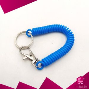 BabyShop-C1249 Gantungan Kunci Motor Spiral Elastis Tali Karet Dapat Ditarik / Keychain Spiral